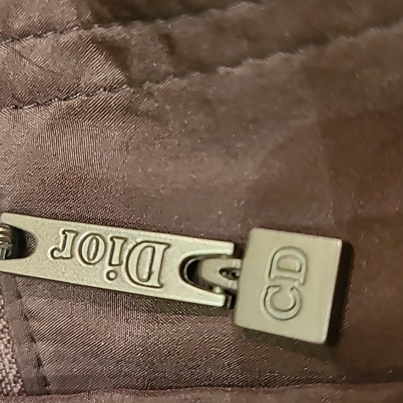 Christian Dior Vintage Winter Jacket in Chestnut Brown with Fur Trim size 40 / 8 - Picture 14 of 15